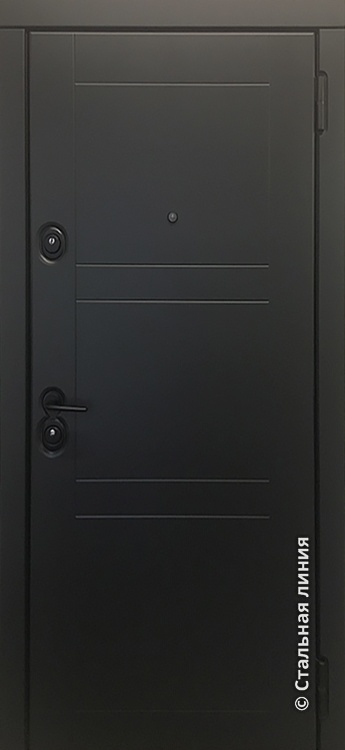 Входная дверь Кальяри SteelLak «Чёрно-серый»