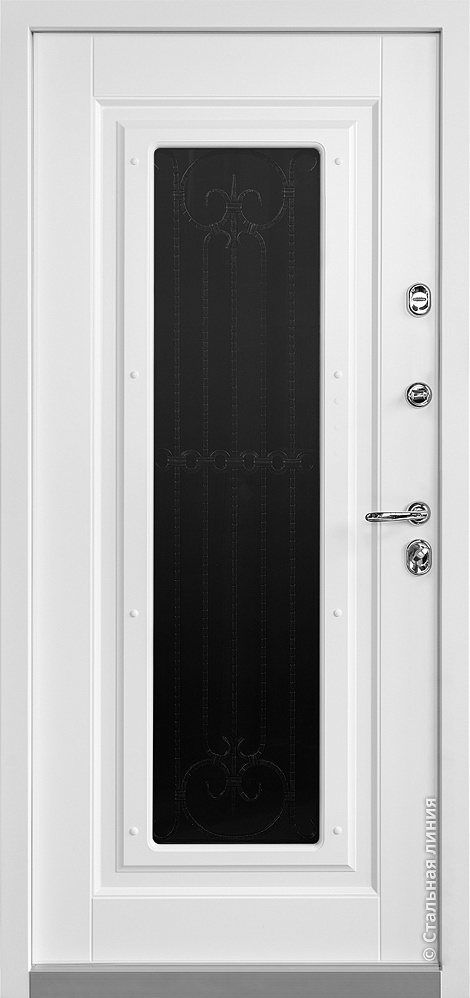 Входная дверь Сорренто А SteelLak Protect «Белый»
