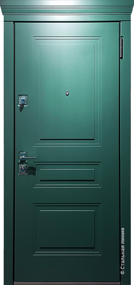 Входная дверь Элати SteelLak «Зелёный турмалин» 