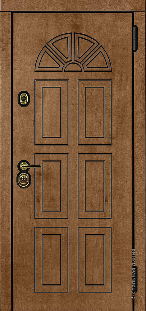 Входная дверь Луара Бьорк-панель «Шабо» с чёрной патиной