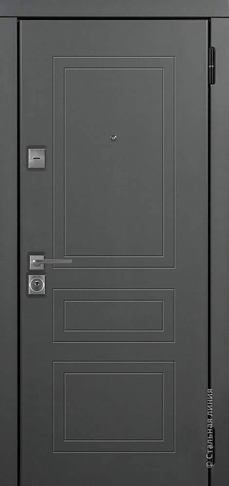 Входная дверь Альби М SteelLak «Серый графит» RAL 7043