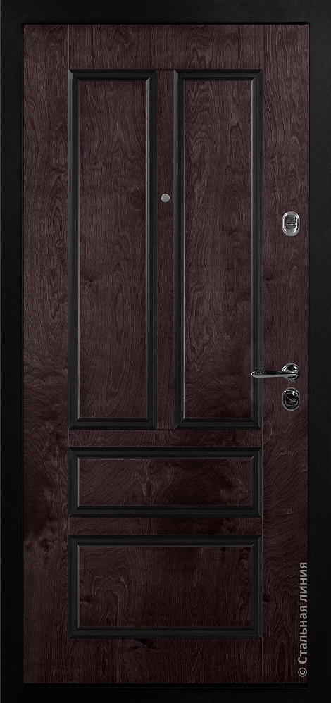Входная дверь Олеандр 1 Бьорк-панель «Либерика» с чёрной патиной