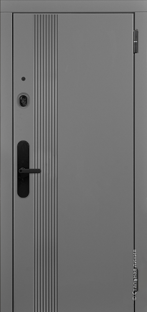 Входная дверь Ирвинг М1 SteelLak «Серый графит» RAL 7043