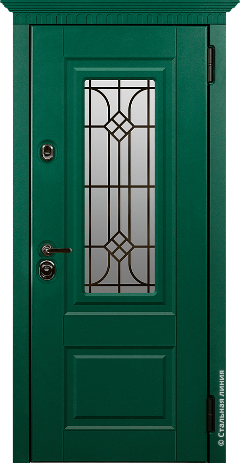 Входная дверь Сорренто М SteelLak «Зелёный турмалин» 