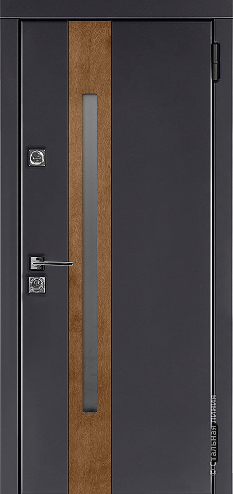 Входная дверь Джотто SteelLak/Bjork Panel  «Антрацит» RAL 7016