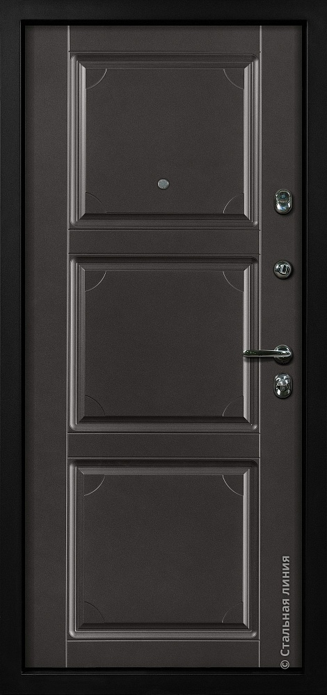 Входная дверь Лорд SteelLak «Чёрно-серый»