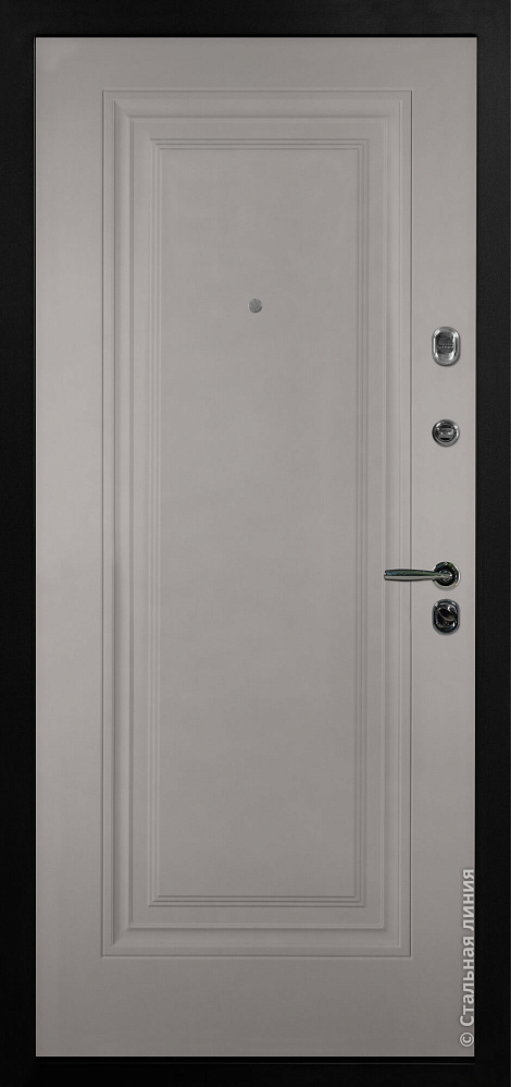 Входная дверь Флорентина SteelLak «Платиновый серый», RAL 7036