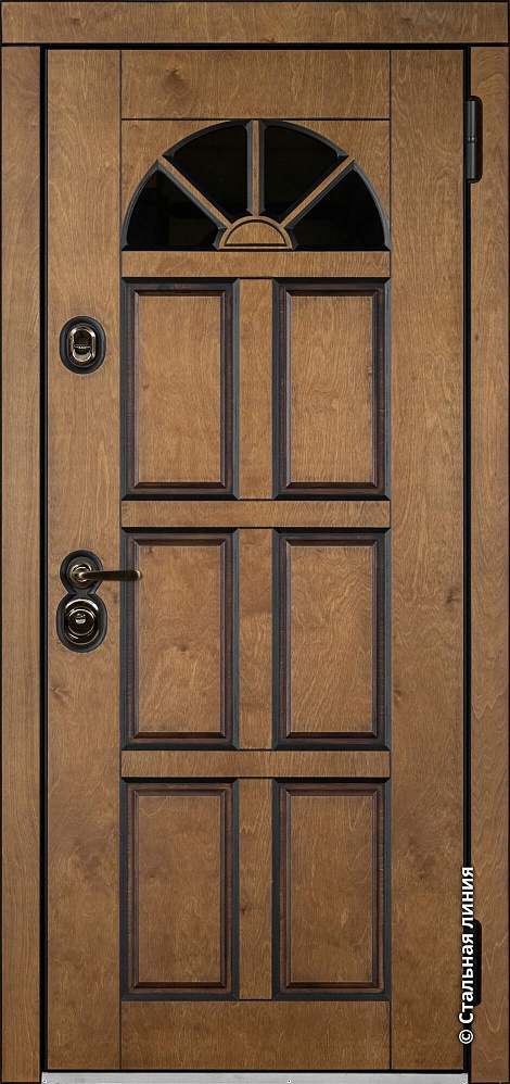 Входная дверь Кармен 2 Бьорк-панель «Шабо» с чёрной патиной