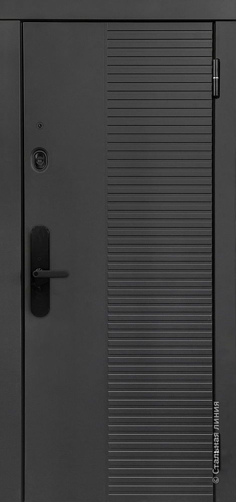 Входная дверь Бриссак М SteelTex «Шагрень антрацит»