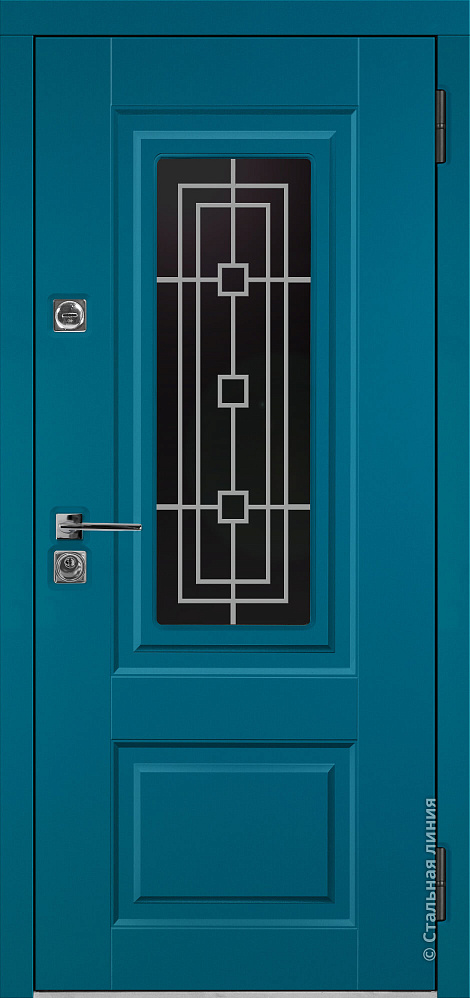 Входная дверь Ноттингем SteelLak «Водно-синий»