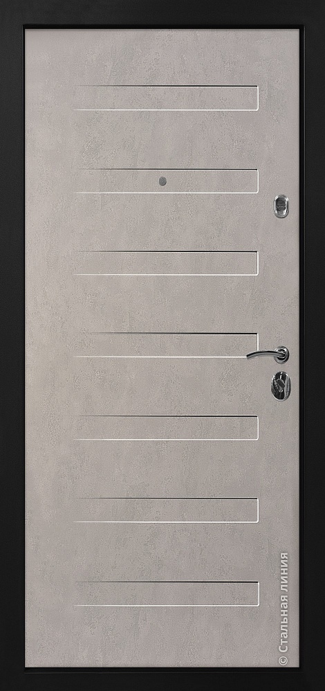 Входная дверь Пиано-М PVC «Серая лазурь»