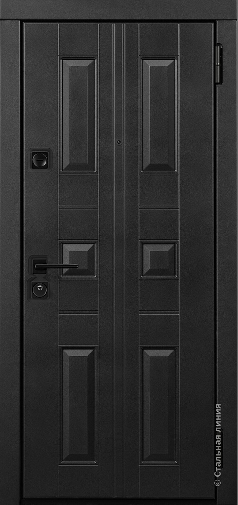 Входная дверь Кордова SteelLak «Чёрно-серый»