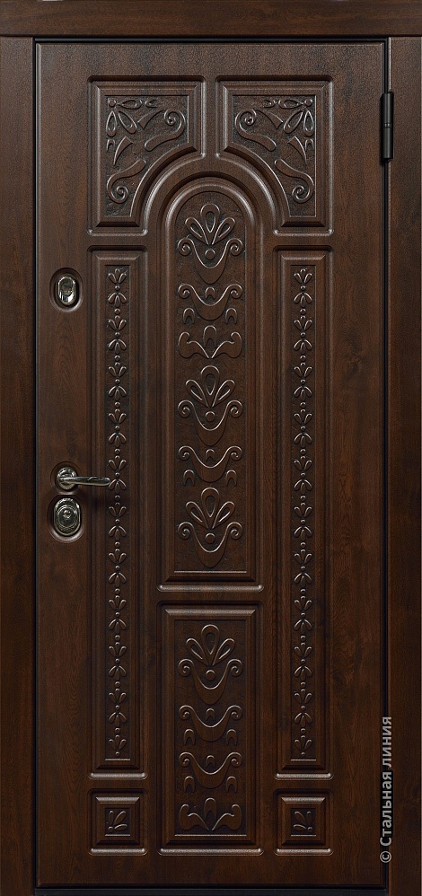 Входная дверь Тициан SteelLak Protect «Коричневый»