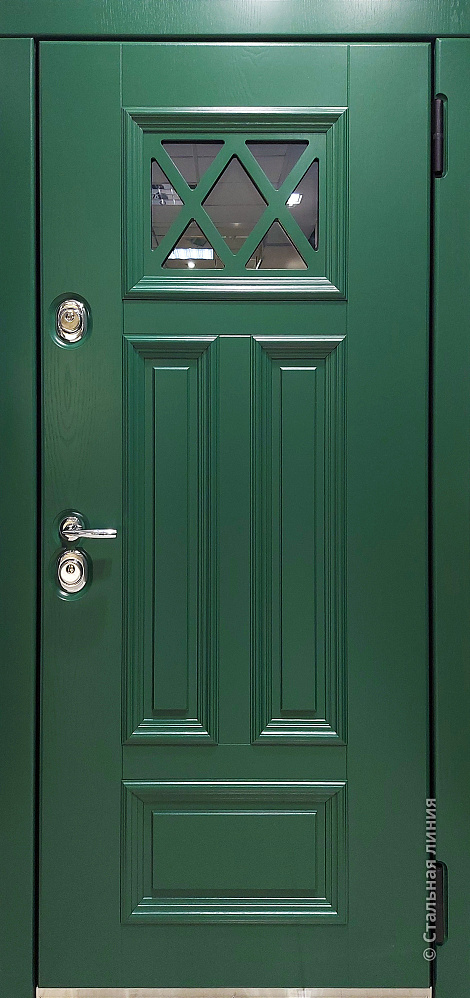 Входная дверь Лира OakPanel «Натуральный зелёный»