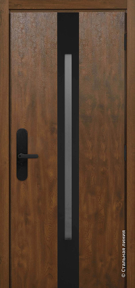Входная дверь Берген М Ламинированное покрытие «Дуб тёмный»