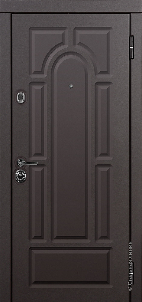 Входная дверь Талер М SteelLak «Коричневый» RAL 8017