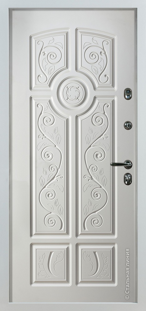 Входная дверь Бергамо SteelTex «Белый»