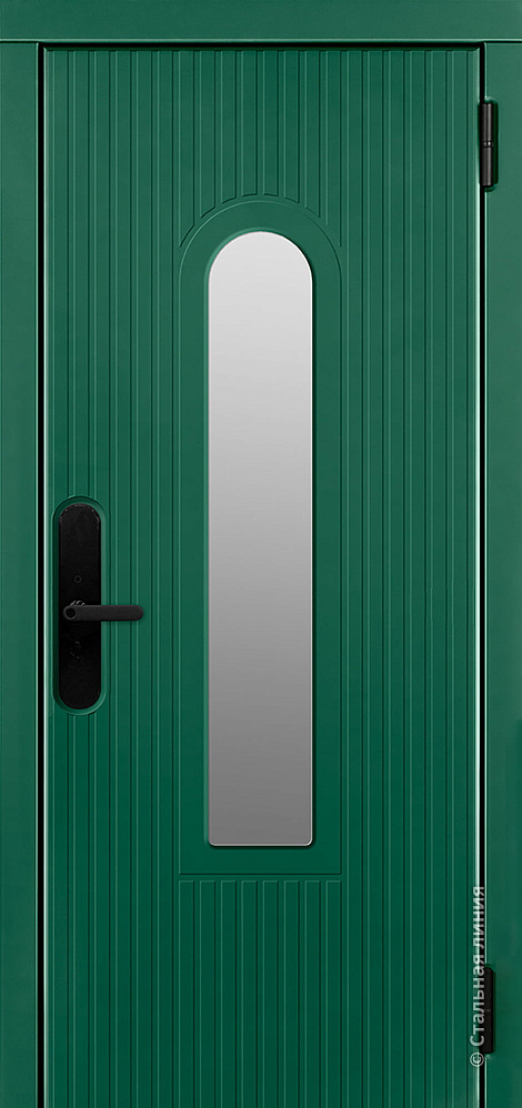 Входная дверь Эридан SteelLak «Зеленый турмалин» RAL 6028
