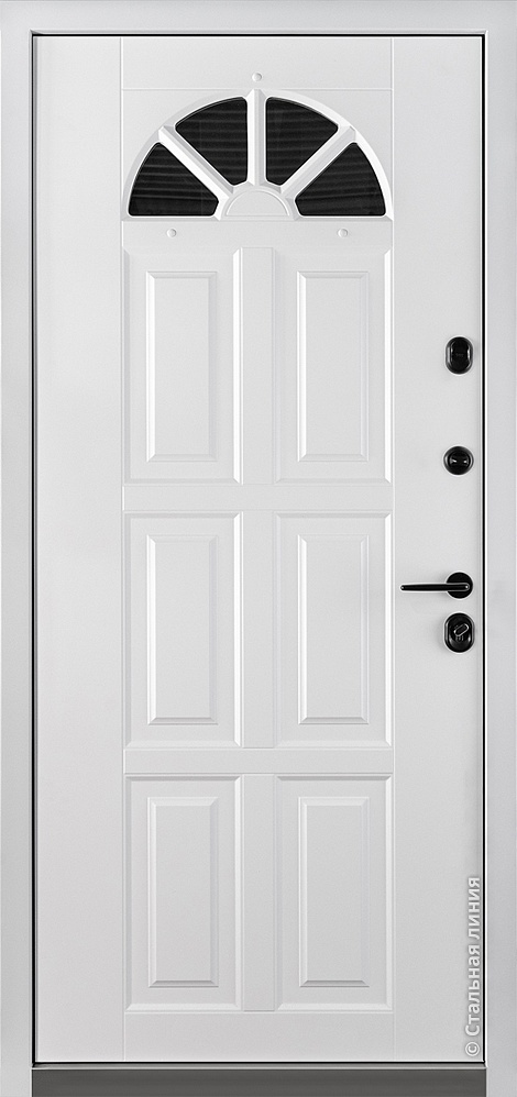 Входная дверь Кармен 6 SteelLak «Белый»