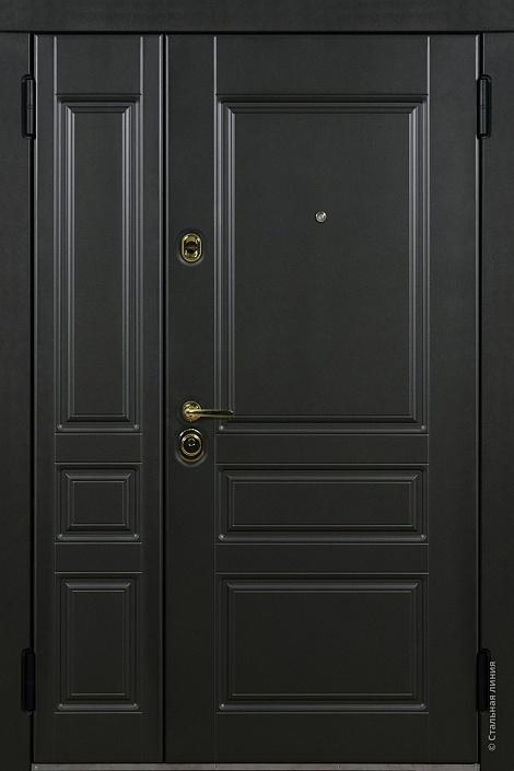 Входная дверь Гринвич SteelLak Protect «Чёрно-серый»