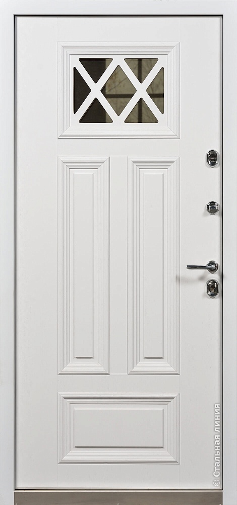 Входная дверь Корлин SteelLak Protect «Белый»