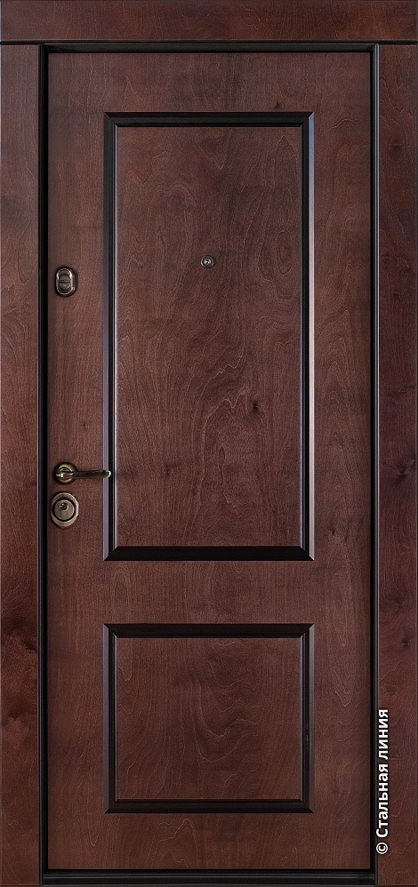Входная дверь Бретань Бьорк-панель «Либерика» с чёрной патиной