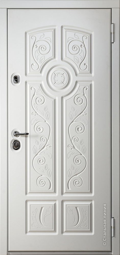 Входная дверь Бергамо SteelTex «Белый»