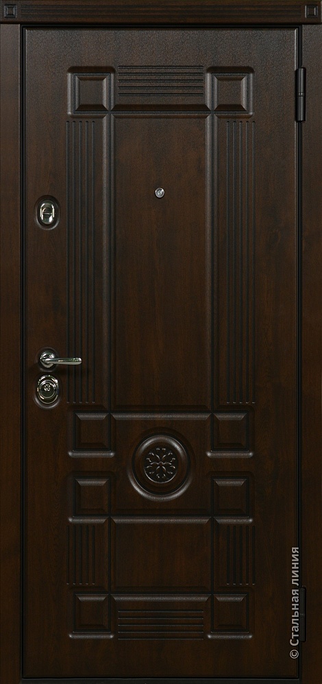 Входная дверь Аттика SteelLak Protect «Коричневый»