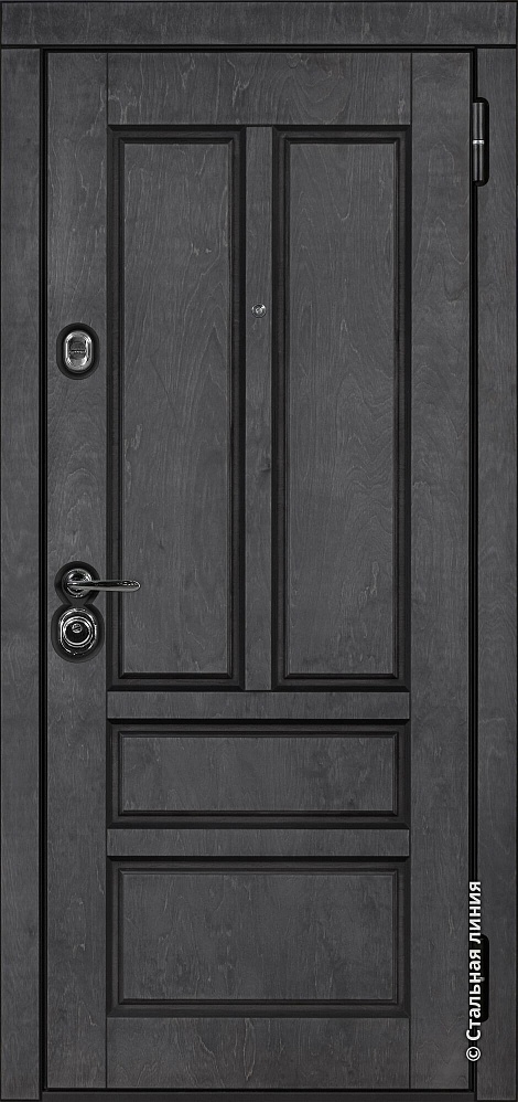 Входная дверь Олеандр 1 Бьорк-панель «Терра» с чёрной патиной