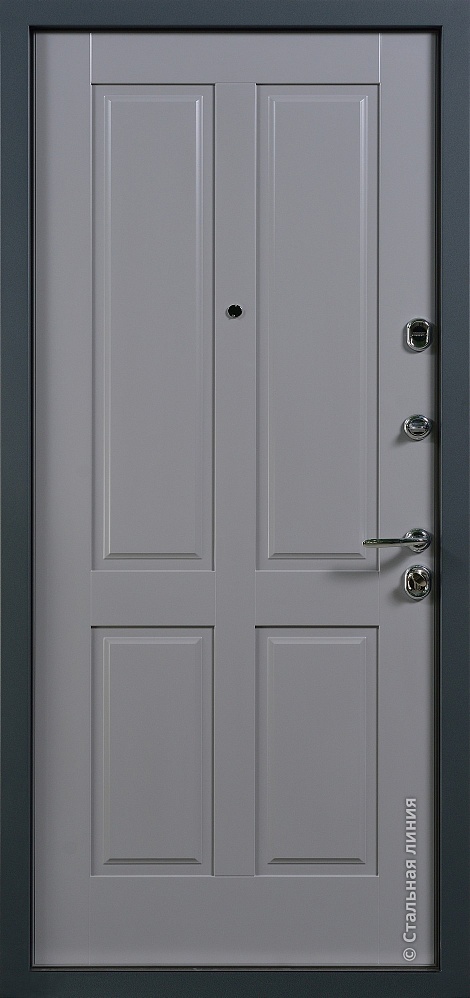 Входная дверь Марго SteelLak «Платиновый серый» 