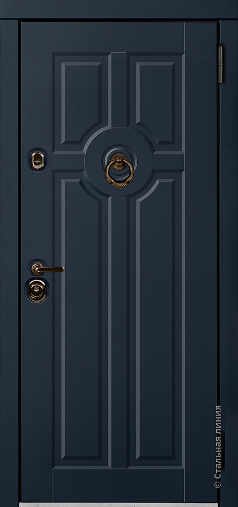 Входная дверь Аверон SteelLak «Синий» RAL 5011