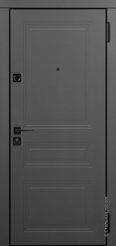 Входная дверь Эллати М SteelLak «Серый графит»