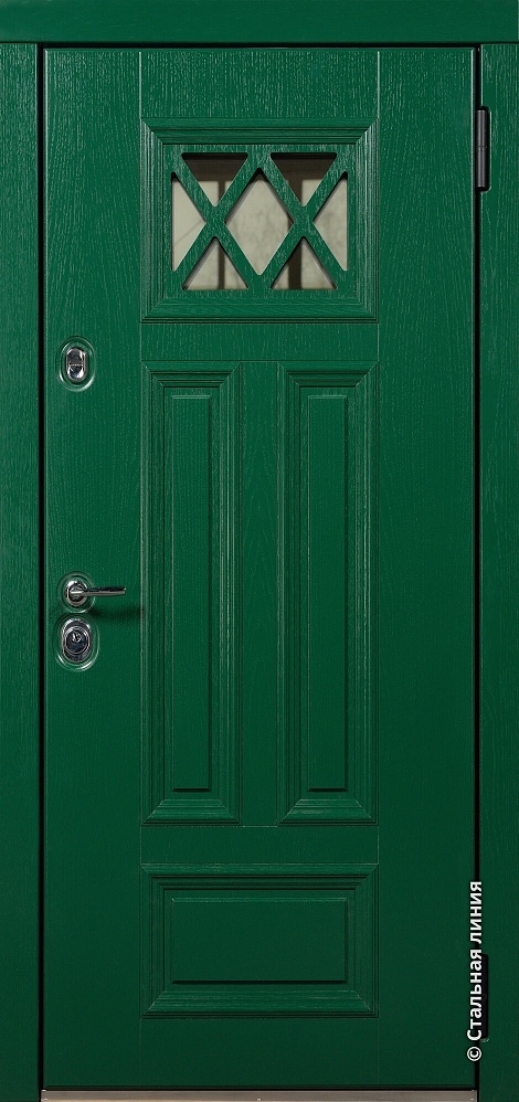 Входная дверь Корлин OakPanel «Натуральный зелёный»
