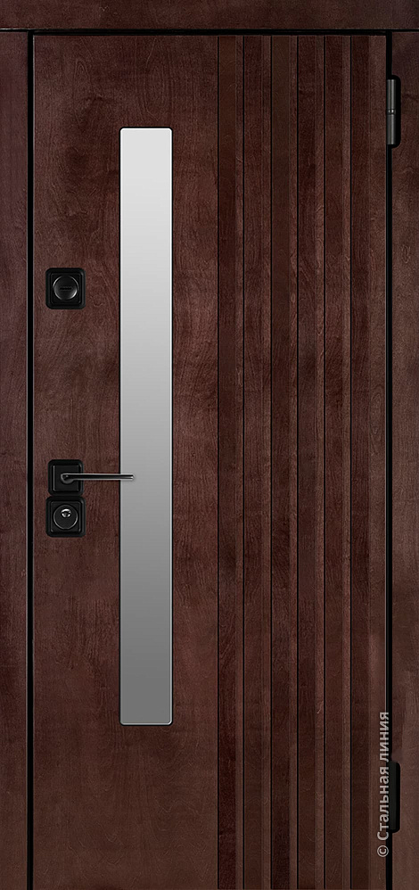 Входная дверь Аризона Бьорк-панель «Либерика» с чёрной патиной