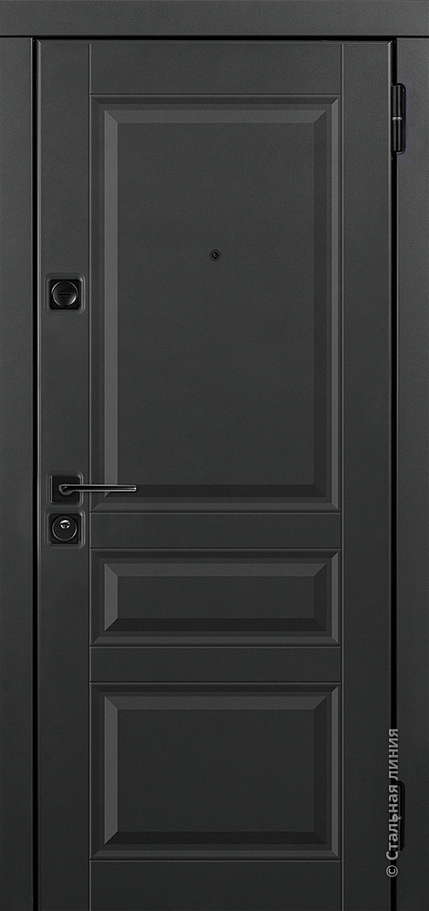 Входная дверь Верона М SteelLak «Чёрно-серый» RAL 7021