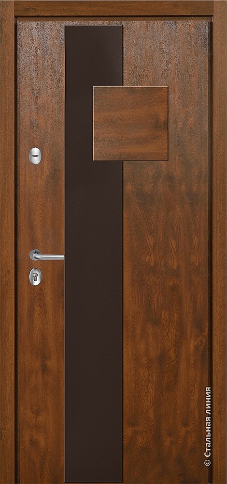 Входная дверь Проун Ламинированное покрытие «Дуб тёмный»