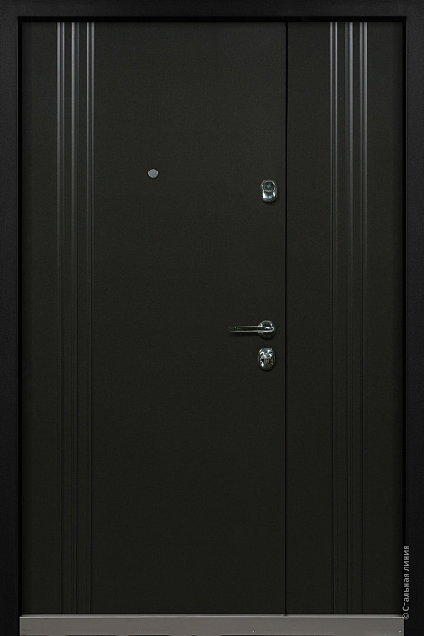 Входная дверь Хьюстон SteelLak Protect «Чёрно-серый»