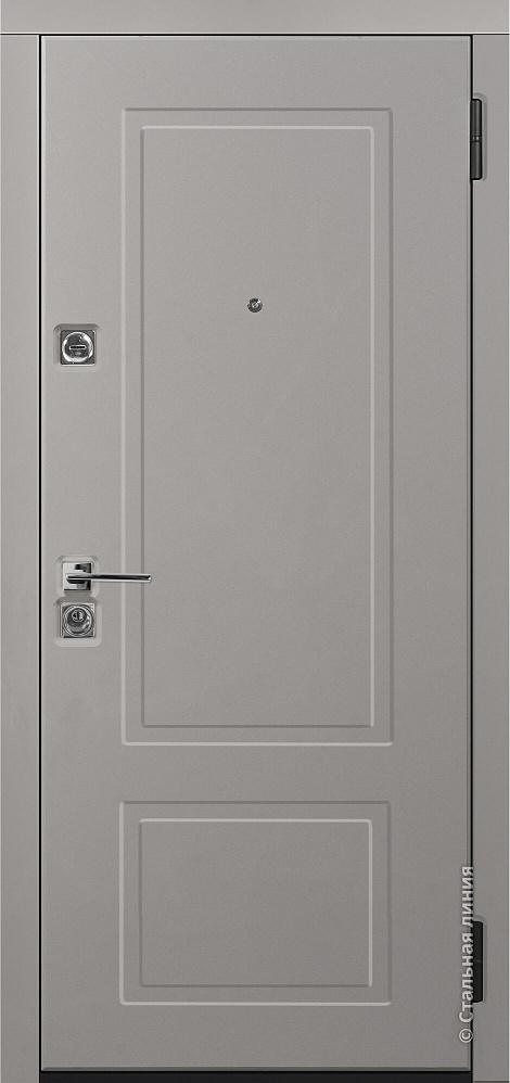 Входная дверь Сантана SteelLak «Платиновый серый»